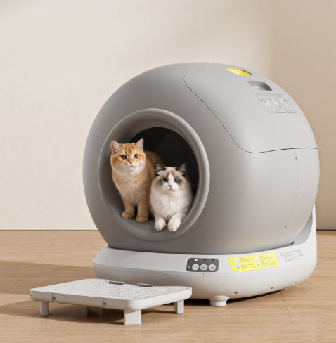 Fully Enclosed Automatic Self-cleaning Cat Litter Box With Extra-large Tray To Prevent Litter Tracking by Josla