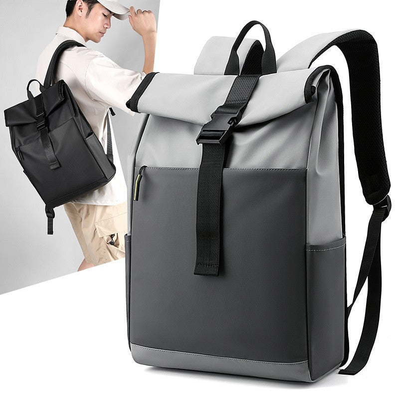 Casual Fashion Backpack For Men Women New Laptop Backpack Oxford Cloth Waterproof Short Distance Travel Backpack Men Black by Josla