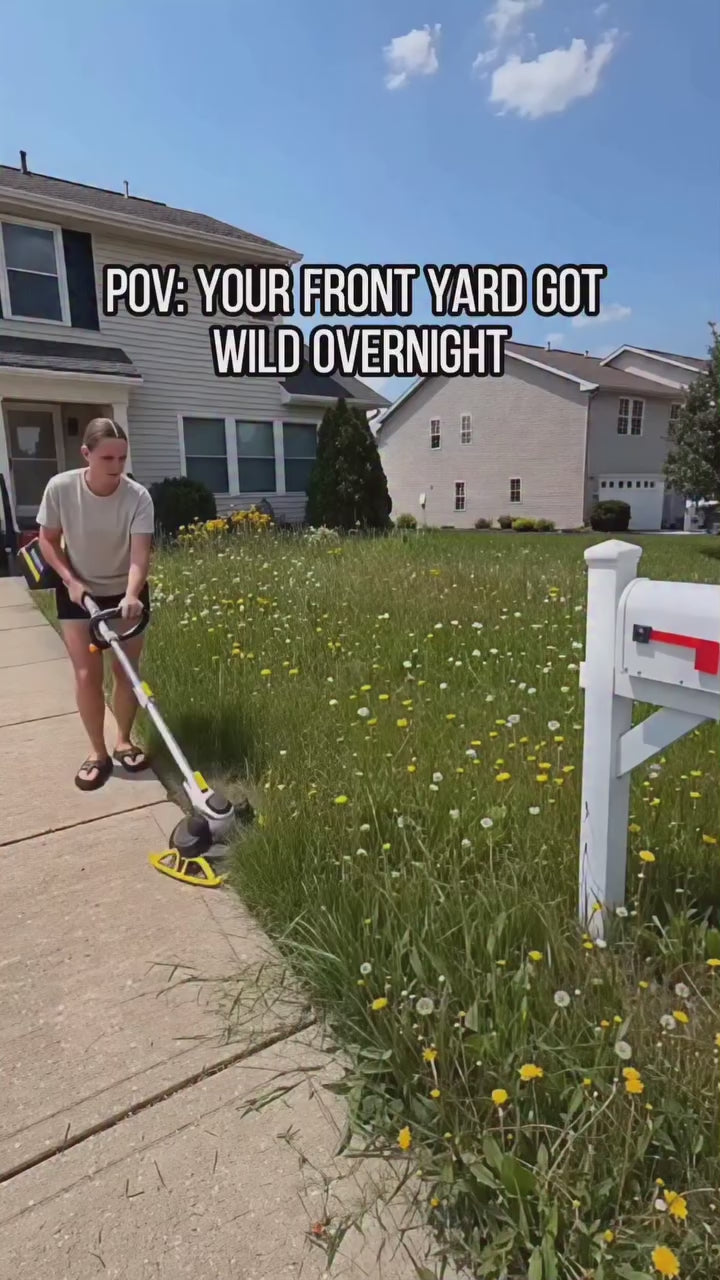 CORVELLAN 3 in 1 Cordless Lawn Care Trimmer 21V with 3 Cutting Heads
