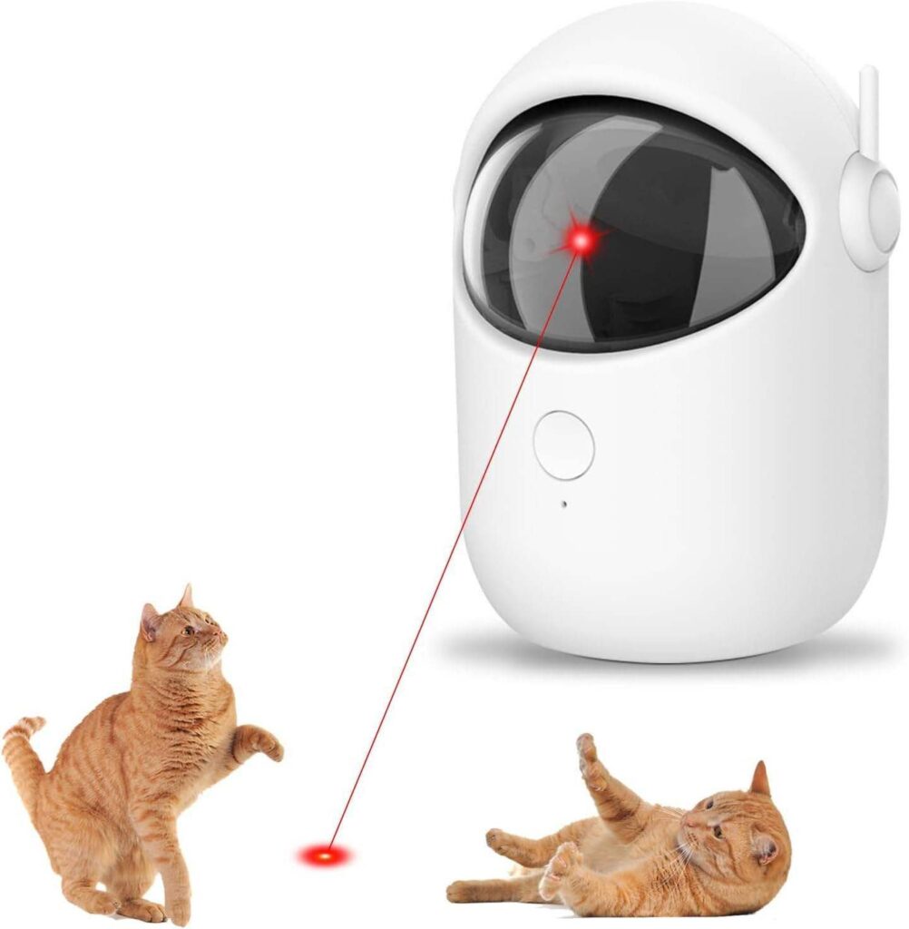 Automatic Interactive Laser Pointer Cat Toy (USB 
Rechargeable)
