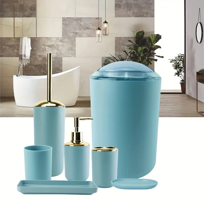 7pcs Luxury Bathroom Accessory Set