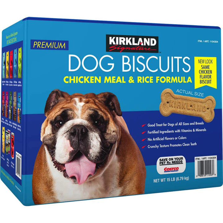 Kirkland Signature Premium Dog Biscuits, 15 lb