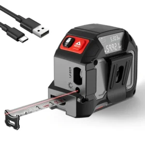 3-in-1 Laser Tape Measure (Digital Tape, Laser Rangefinder, Steel Tape)