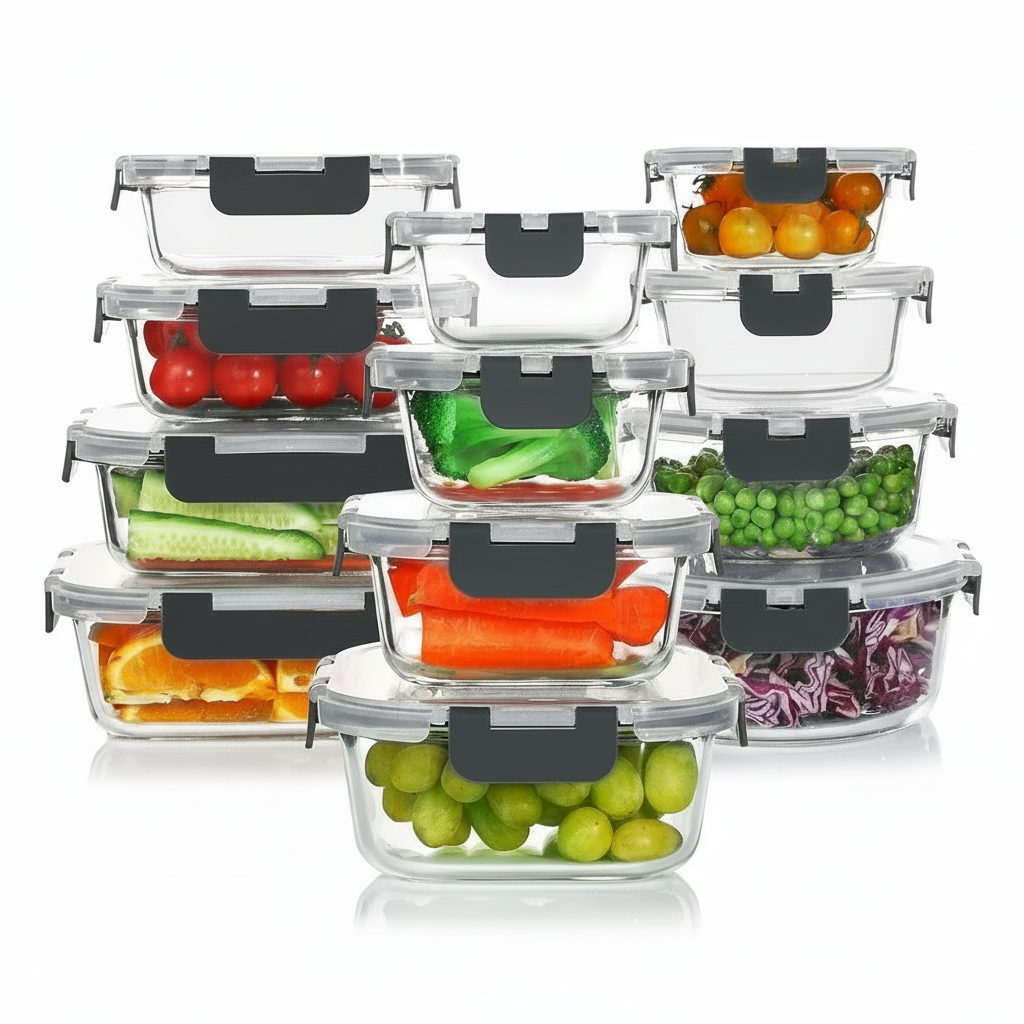 Sealed
Glass Food Storage Containers – 16-Piece Set