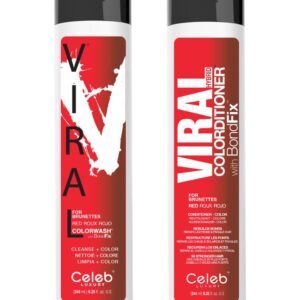 Viral Red For Brunettes Hair Duo