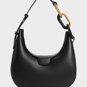 Kora Metallic-Accent Moon Bag