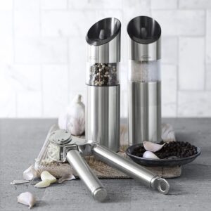 Trudeau Graviti Electric Salt & Pepper Mills Set, 7"