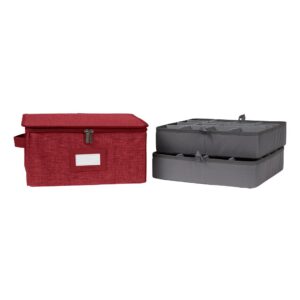 Glassware Storage Box FlexGrid Keepsakes Red Heather