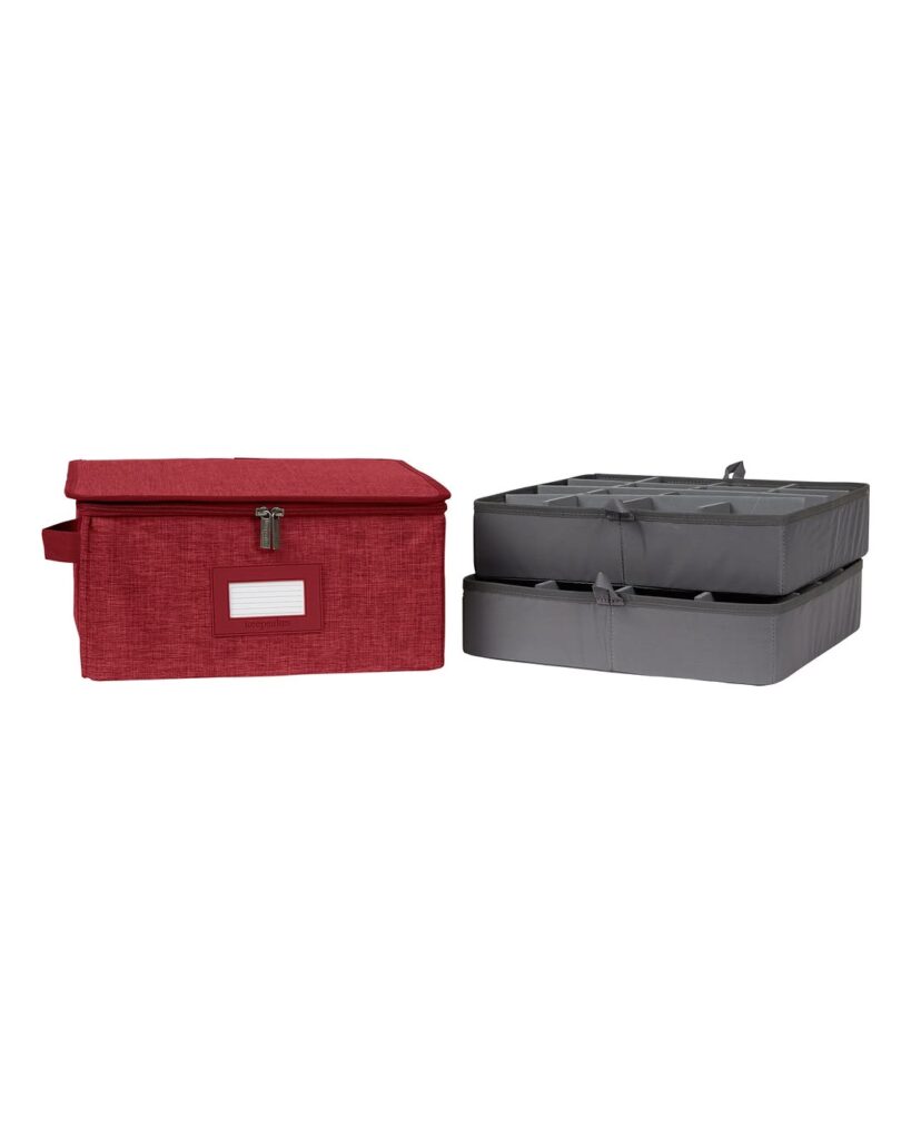 Glassware Storage Box FlexGrid Keepsakes Red Heather