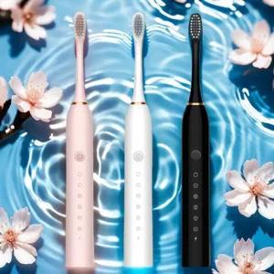 Sleek Black USB Rechargeable Electric Toothbrush