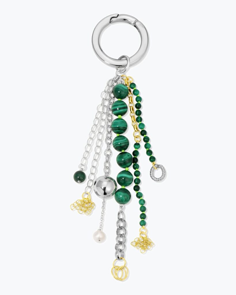 BEADED BAG CHARM