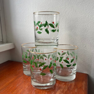 Holiday Icon Drinking Glasses, 4-Pack (14 
oz)