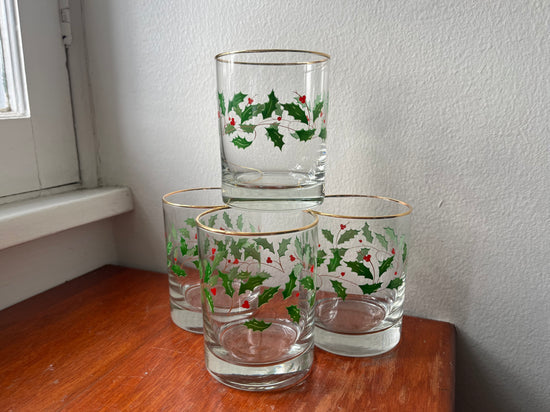 Holiday Icon Drinking Glasses, 4-Pack (14 
oz)