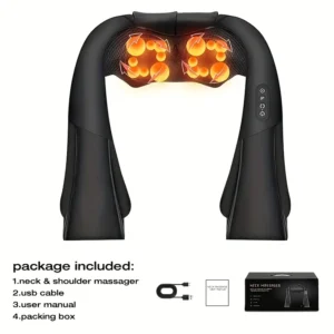 Acupressure Shoulder and Neck Massager, Electric Deep-Kneading