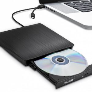 Portable External DVD CD/DVD-ROM Drive with Storage
Bag
