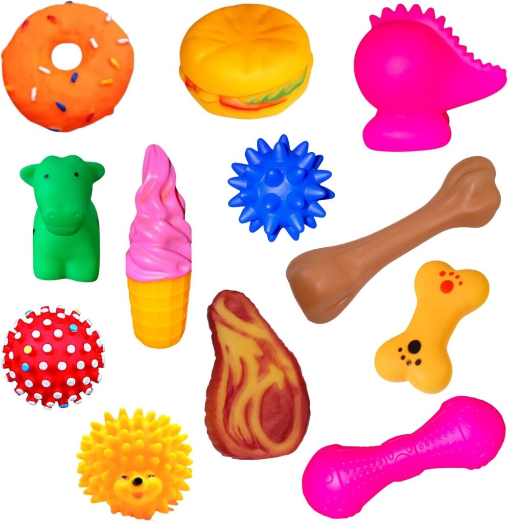 20-Piece Chew-Proof Dog Toy Set with Squeaky 
Toys