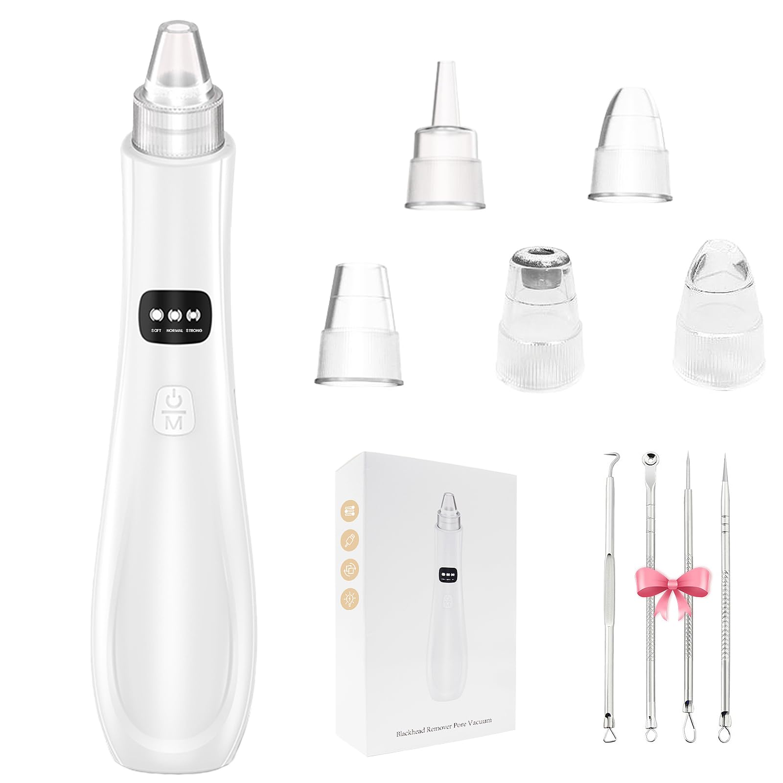 Blackhead Remover Pore Vacuum - USB Rechargeable Facial 
Cleanser - Image 1