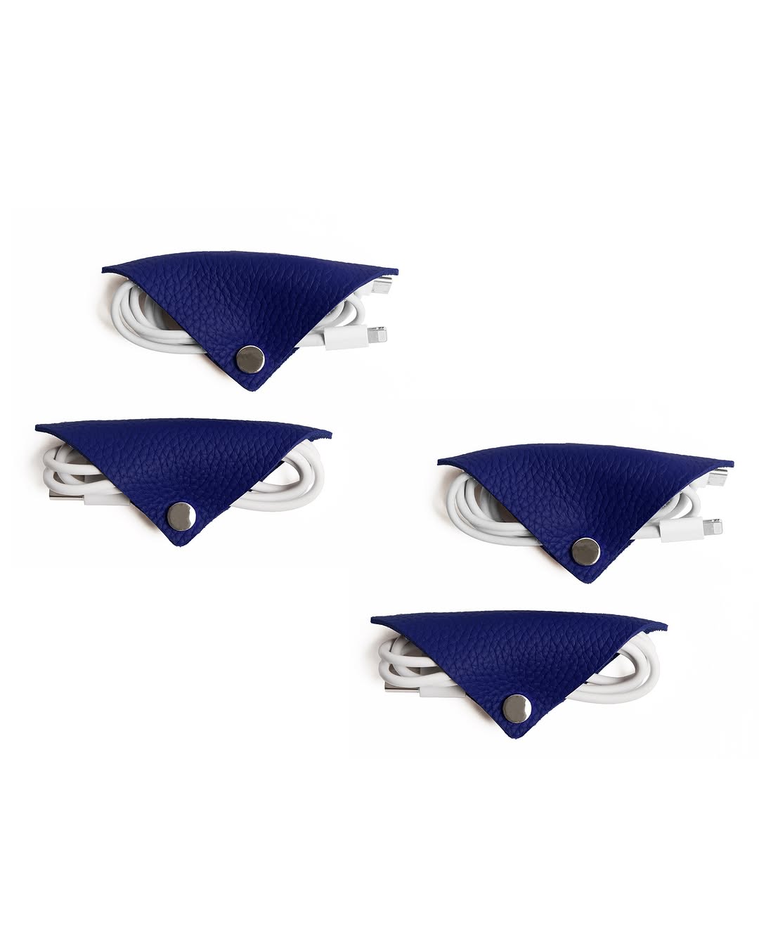 Snap Cord Wrap, Set of 4 Saddle Brown - Image 1
