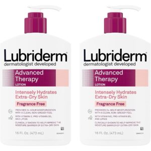 Lubriderm Fragrance Free Lotion, 2-Pack