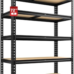 72-Inch
 Heavy-Duty Metal Storage Rack