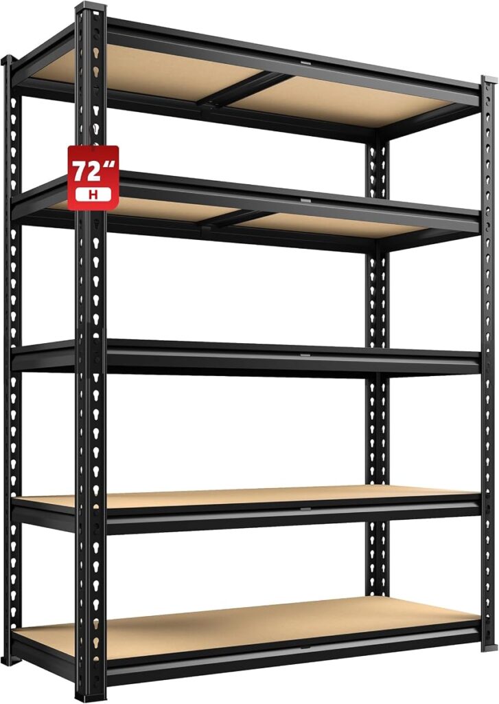 72-Inch
Heavy-Duty Metal Storage Rack