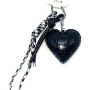 Heart and Tassel Keychain or Bag Charm