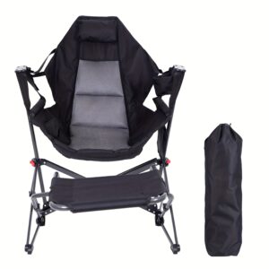 Heavy-Duty Folding Camping Chair, 330 lb Capacity, Cup Holder, Carry Bag
