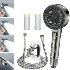 4-Inch Handheld Shower Head and Hose Kit