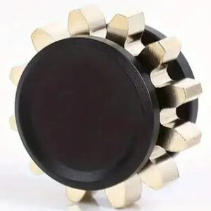 Mini Metal Gear Gyroscope Toy Fidget Spinner Portable Black