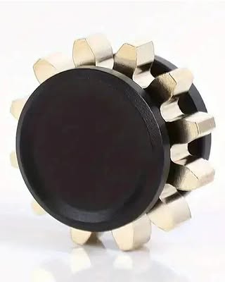 Mini Metal Gear Gyroscope Toy Fidget Spinner Portable Black