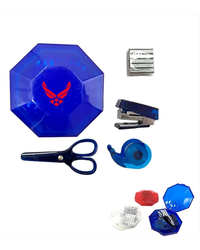 Minimalist Transparent Desk Set ?C Neat & Modern