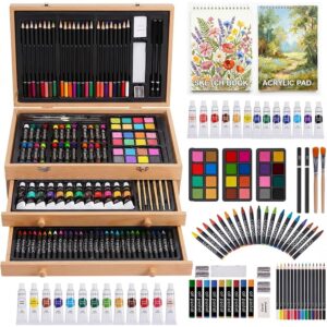 175-Piece Deluxe Art Set in Wooden 
Case