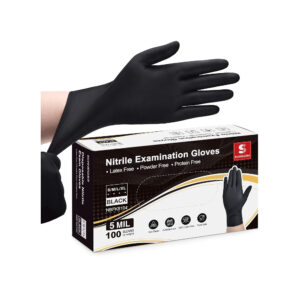 Black Nitrile Disposable Gloves – 6 Mil, 200 
Count