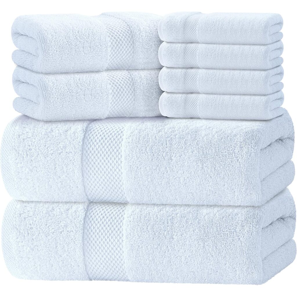 Luxury Bath Cloths Set – 12 Pieces (Bath, Hand and
Washcloths)