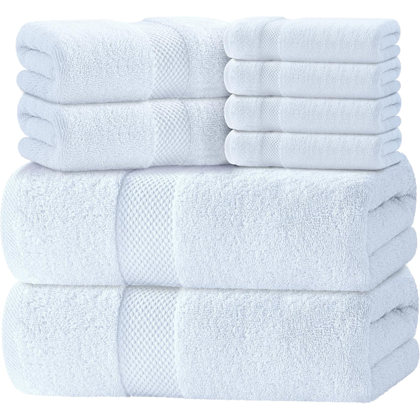 Luxury Bath Cloths Set – 12 Pieces (Bath, Hand and 
Washcloths) - Image 1