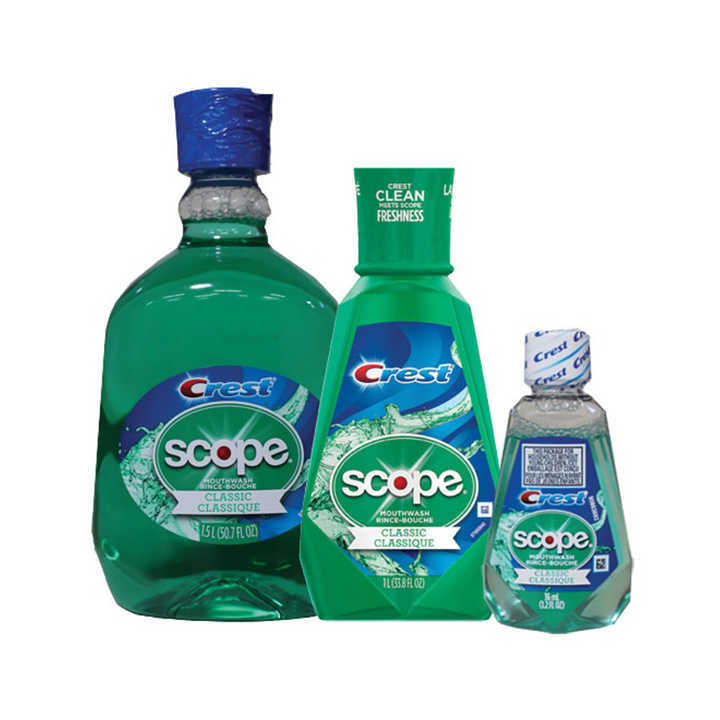 Crest Scope Classic Mouthwash, 3-Pack