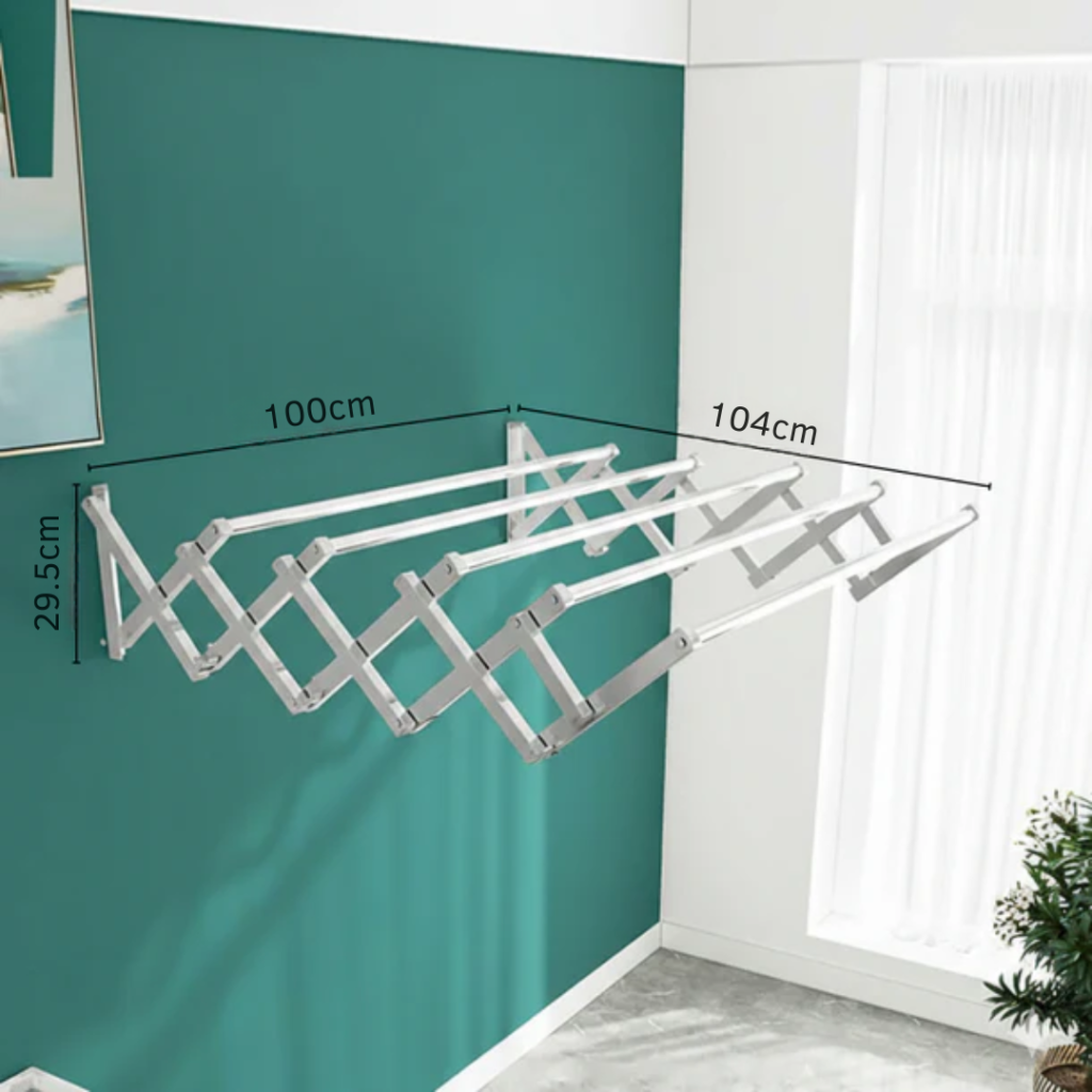 Retractable Folding Stainless Steel Clothes Drying 
Rack