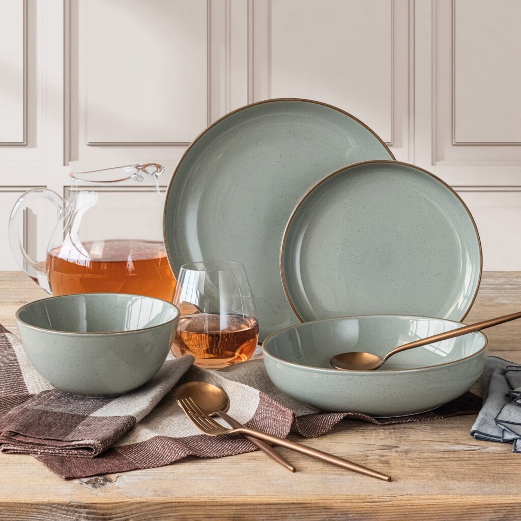 Over&Back Lake Como Dinnerware Set, 16-Piece
