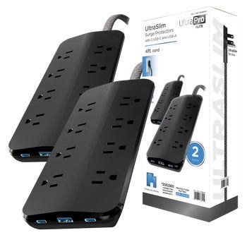 UltraPro Elite Power Strip, 2-Pack