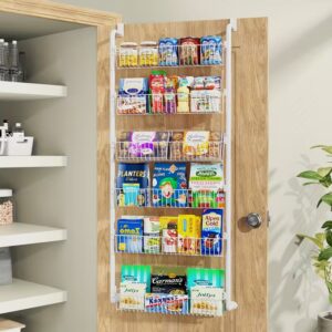 Over-the-Door Pantry Organizer (6/8-Tier, Metal)