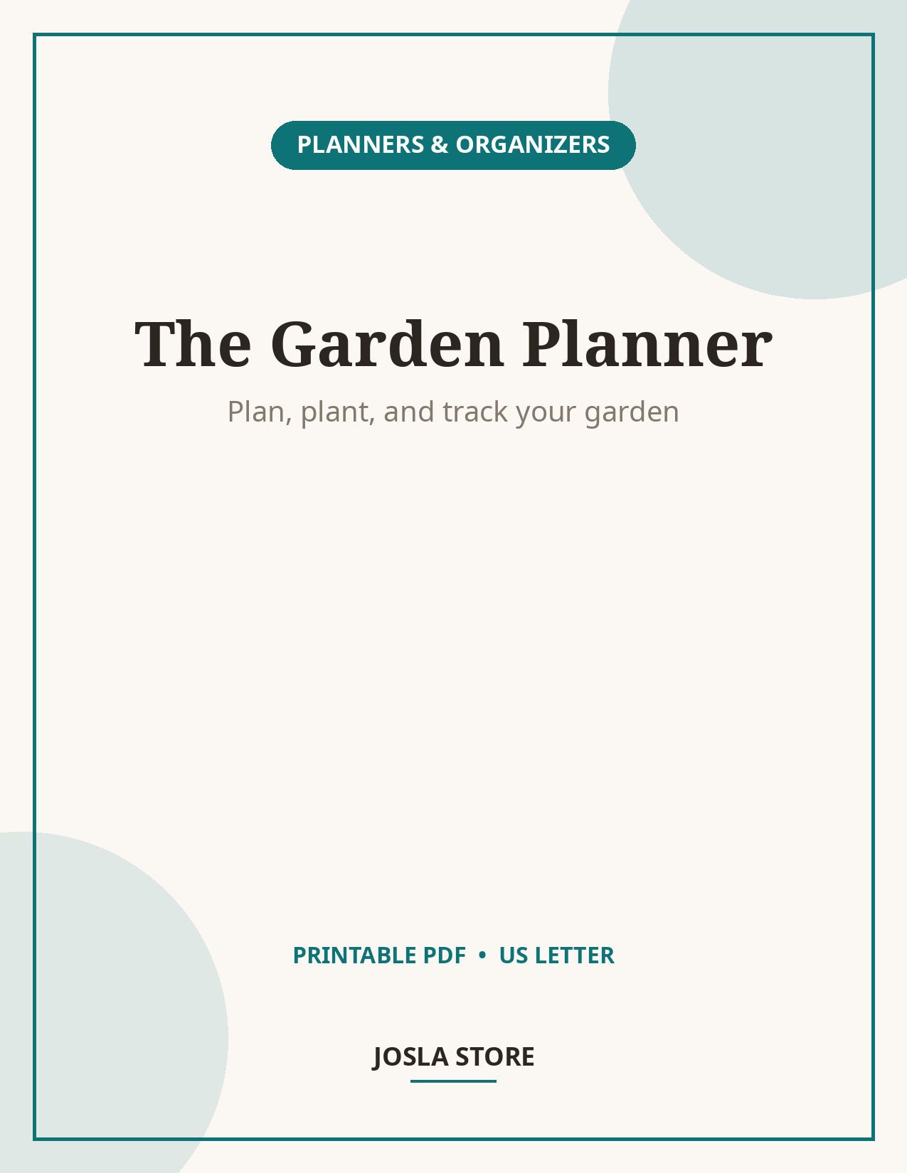 Garden Planner and Planting Calendar, 40 Pages