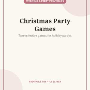 Christmas Party Games Bundle, 12 Printable Games