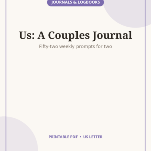 Couples Connection Journal, 52 Weekly Prompts