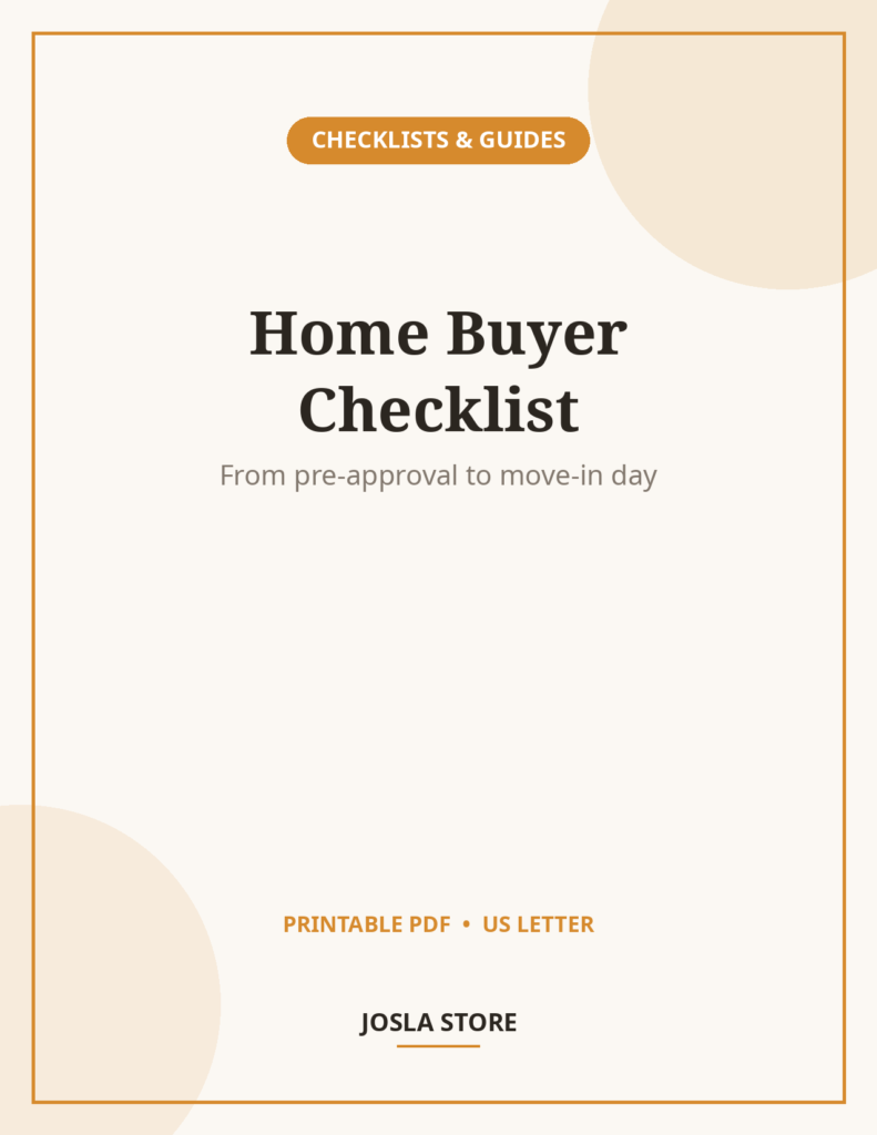 First-Time Home Buyer Checklist, 30-Page Guide