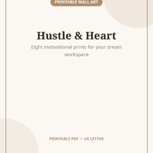Motivational Office Wall Art, 8 Inspirational Quote Prints