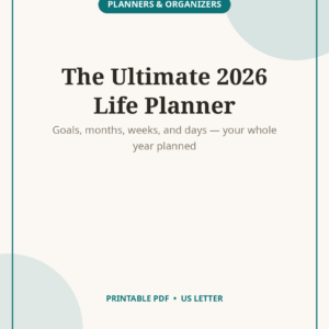 Ultimate Life Planner 2026, Goals Dreams & Daily Pages