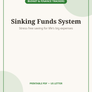 Sinking Funds Tracker, Save for Big Expenses Without Stress