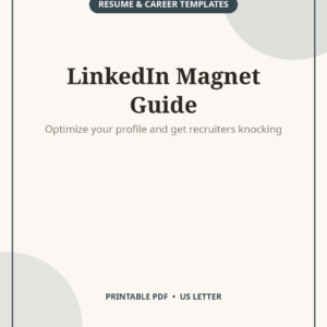 LinkedIn Profile Optimization Guide, Get Recruited
