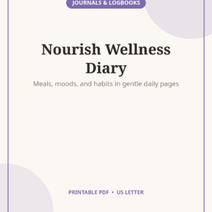 Food & Wellness Diary, Meal Mood & Habit Tracker