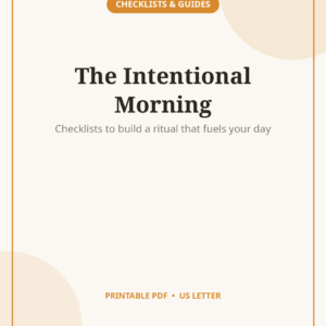 Morning Routine Checklist, Build Your Perfect AM Ritual